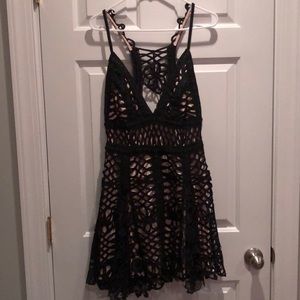 Free People black/nude Dress
